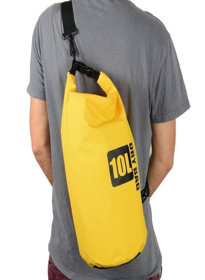 Drofail 10 Liter Outdoor Ocean Pack for Outdoor Boating, Hiking, Camping, Rafting Snowboarding and Backpacking Pack of 1 (Multicolor) (Yellow) - Image 3