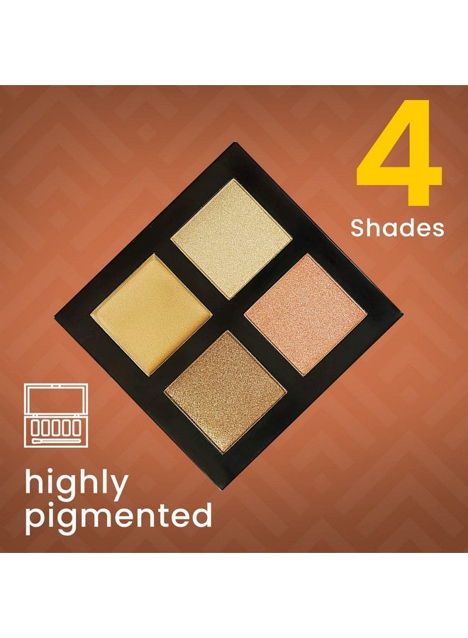 Ccolor Cosmetics - Paradise Highlight Palette, 4-Shade Shimmer Highlighter Makeup for Women, With Light and Shimmery Coverage, Cruelty & Paraben-free Makeup Highlighter Palette - Image 2