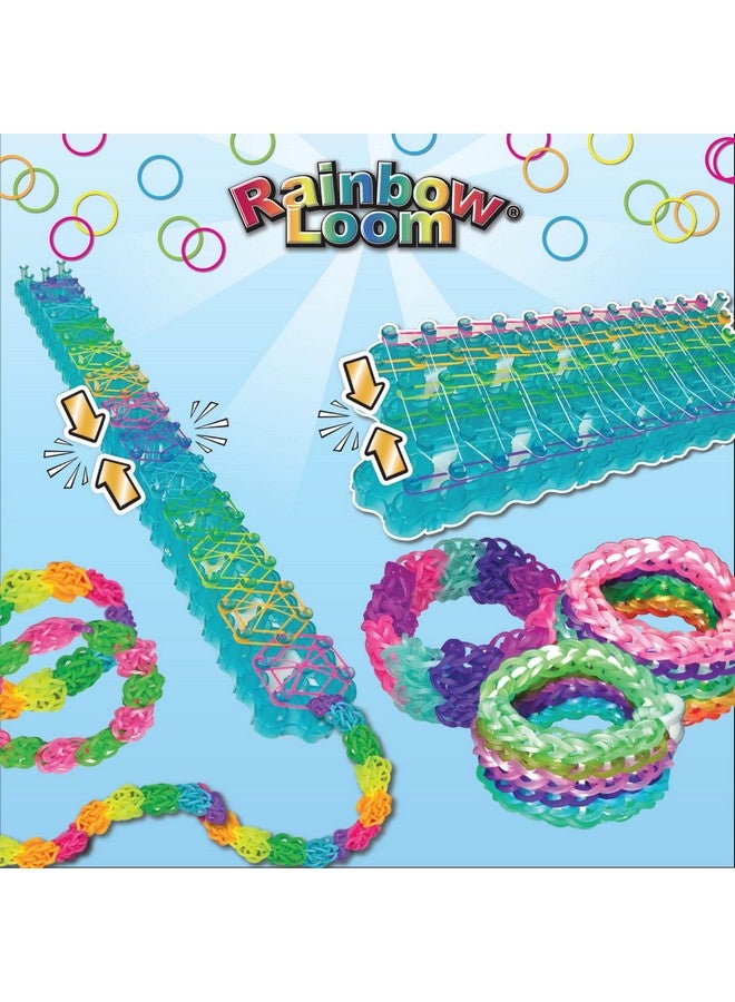راينبو لووم مجموعة Rainbow Loom® Duo مع مجموعة أشرطة مطاطية مرصعة بالجواهر، تتميز بـ 2 قابلة للتوصيل لصنع إبداعات أطول وأعرض، وحقيبة تنظيم، ونشاط رائع يصل إلى 4 أشخاص 7+ - Image 4