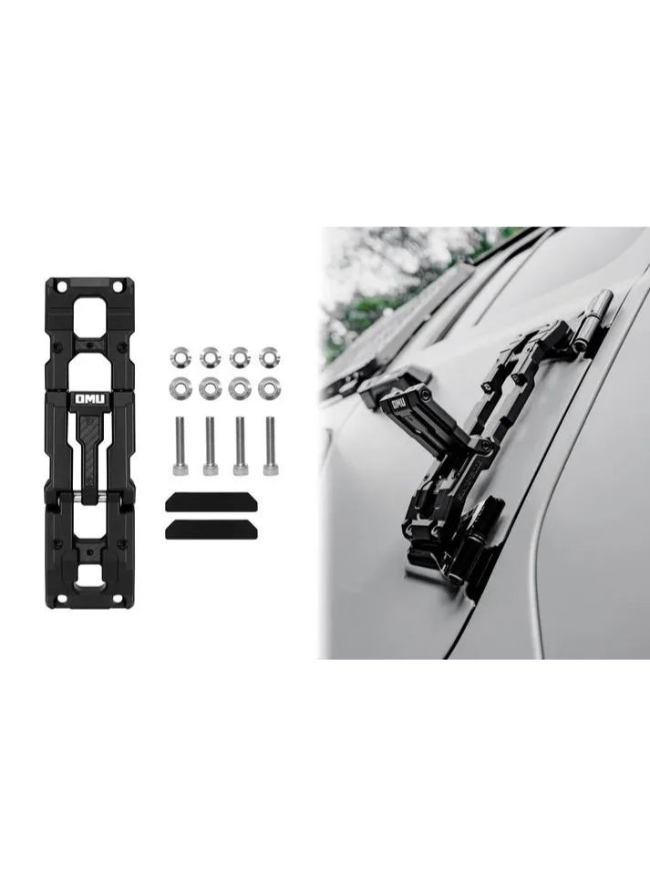 OMU JK/JL/JT: Genesis Series Aluminum Door Hinge Step Folding Foot Pedal - Image 4