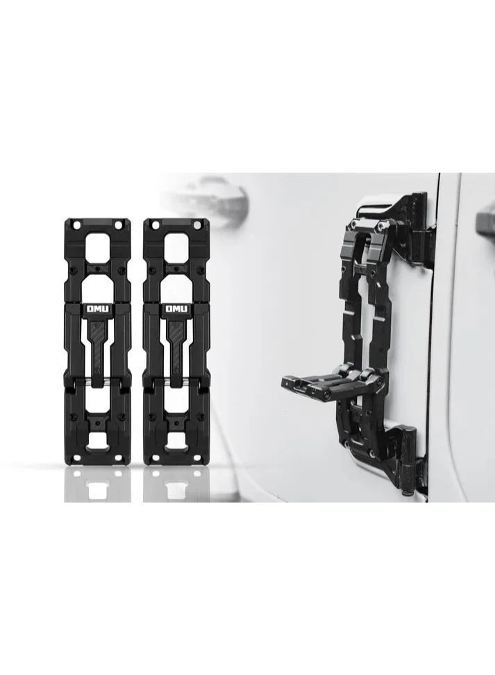 OMU JK/JL/JT: Genesis Series Aluminum Door Hinge Step Folding Foot Pedal - Image 5