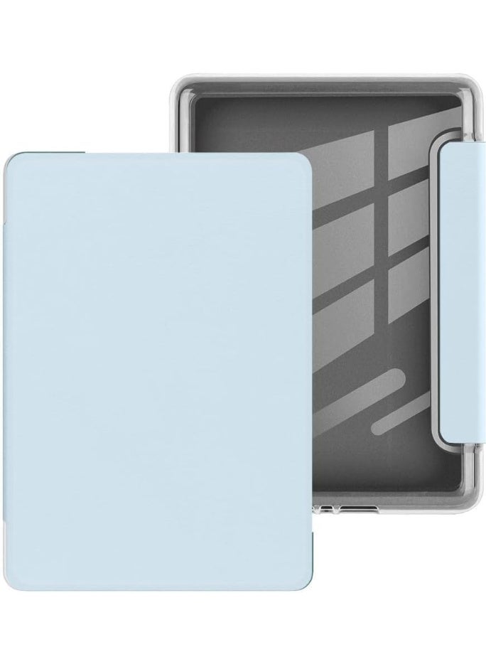 Case for 6.8" Kindle Paperwhite (11th Generation-2021 Release), Ultra Clear Soft Flexible Transparent TPU Back Cover with Auto Sleep/Wake for Kindle Paperwhite (Model NO. M2L3EK) (Light Blue) - Image 3
