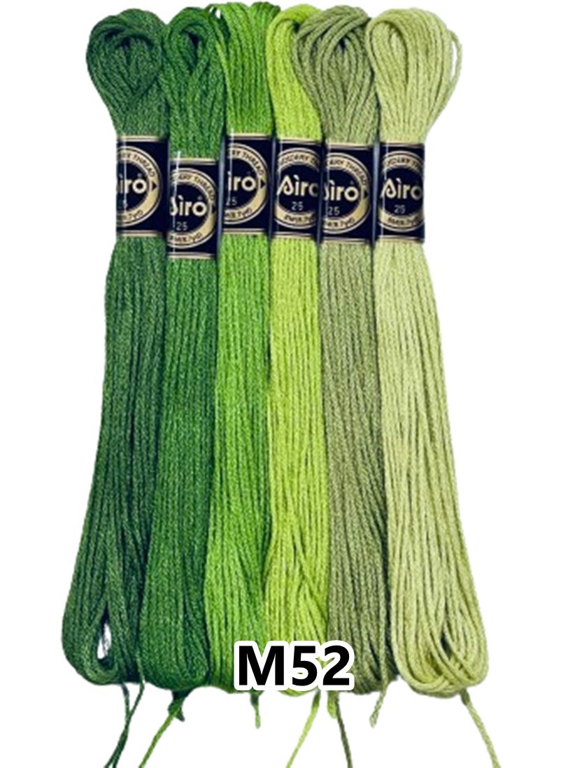 Airo - Muline Etamine Cotton Embroidery Thread Thread 6 Piece Set - Image 1