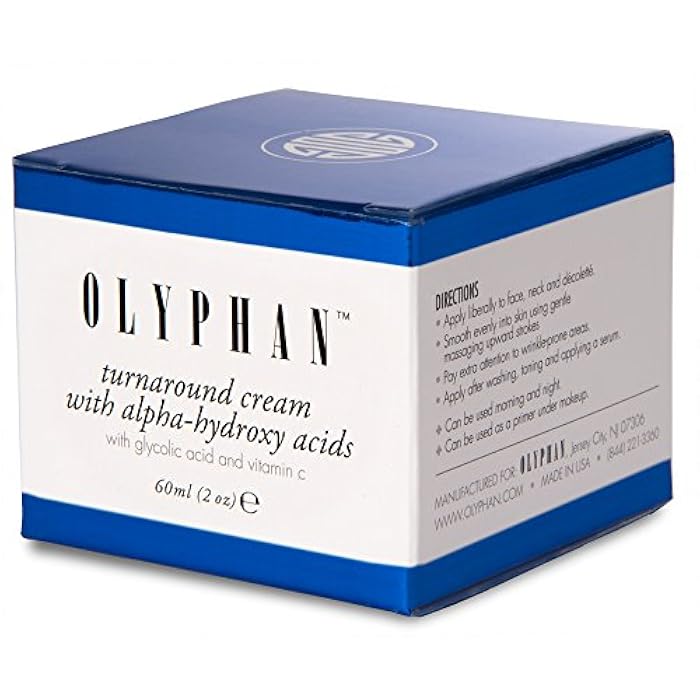 OLYPHAN Alpha Hydroxy Acid Cream for Face Best Glycolic Acid Exfoliating Face Moisturizer Anti-Aging Cream with AHA for Acne Prone Skin; Day - Night Natural Exfoliator for Women or Men - Image 4