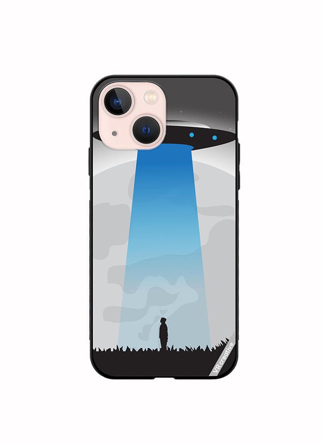 VR CREATIVE Protective Case Cover For Apple iPhone 14 Plus Ufo Sighting In Full Moon Design Multicolour - Image 1