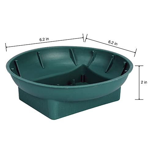 FloraCraft Plastic Design Bowl 2 Inch x 6.2 Inch Green - Image 2