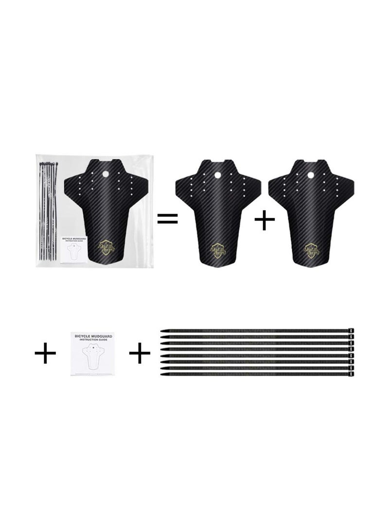 Zikra 1 Pair Universal Front and Rear Bicycle  Mud Guards, Mountain Bicycle Mud Guards Fits 20"/24"/26"/27.5"/29" Bikes Fat Tire Bike Mud Guards Disc Brake Bicycle Mud Guards Front and Rear Bicycle Fenders - Image 4