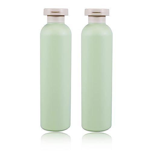 UMETASS 8.8oz Squeeze Bottles with Flip Cap, Refillable Plastic Travel Bottles for Creams, Lotion, Shampoo, Conditioner (2 Pcs) - Image 1