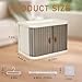 Creproly Doll Wardrobe Storage Box Foldable Doll Closet with 10 Hangers and Rod for 1517cm Doll Clothes Stackable Organizer Cabinet with DustResistant Cover and Display Shelf Transparent Grey - Image 4