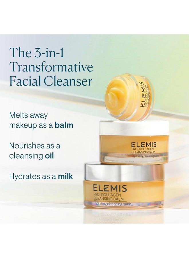 ELEMIS Pro-Collagen Cleansing Balm Makeup Remover, Hydrating Facial Cleanser, Oil Cleanser, Oil Makeup Remover, Deep Cleanse