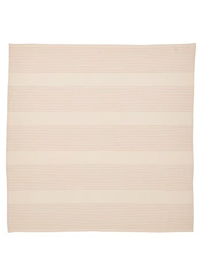 VIPPSTARR Tablecloth, stripe pattern red/natural, 150x150 cm - Image 4