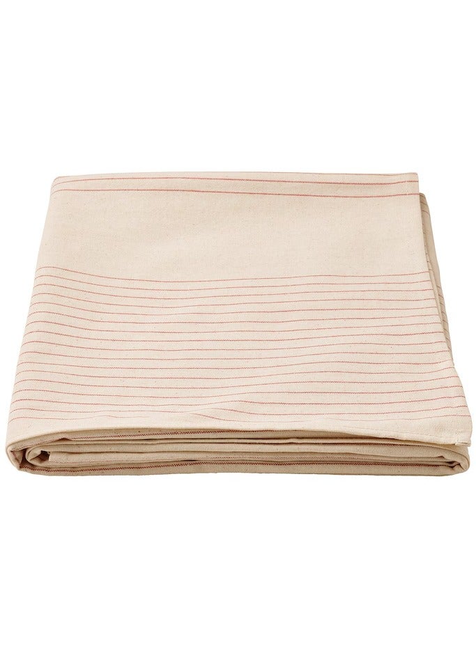 VIPPSTARR Tablecloth, stripe pattern red/natural, 150x150 cm - Image 5