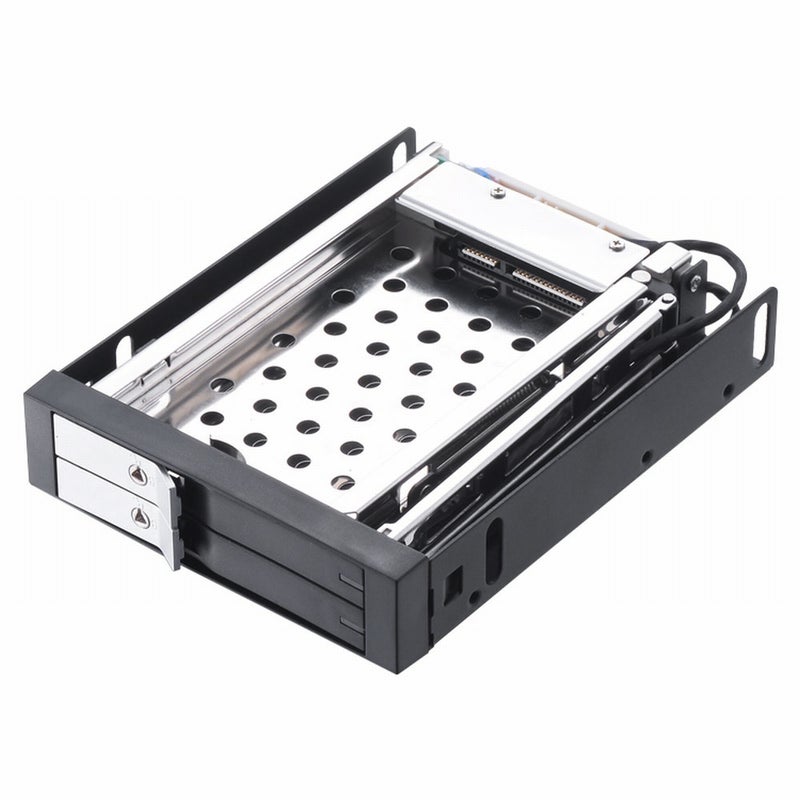 2.5 inch Internal Dual Slot Tool-free Hard Disk Rack Support Two 2.5 inch SATA HDD/SSD Safety Lock Design Support Hot Plug - Image 1