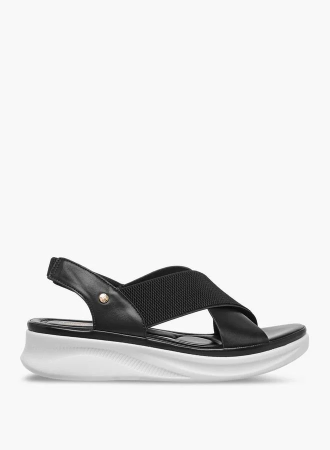 فلورا بيلا من شو إكسبرس صنادل نسائية بحزام متقاطع وكعب خلفي