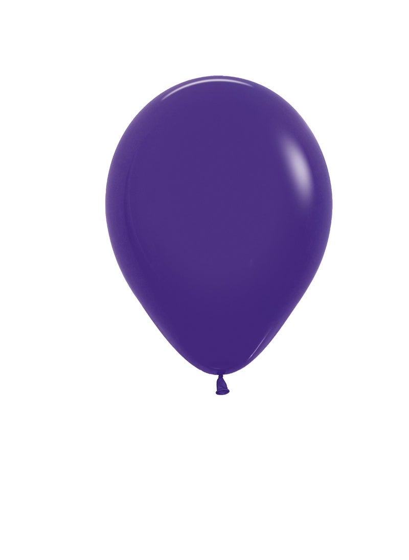 Sempertex 5 Inch, 50 Pieces Round Balloons, Metallic Violet Color - Image 1