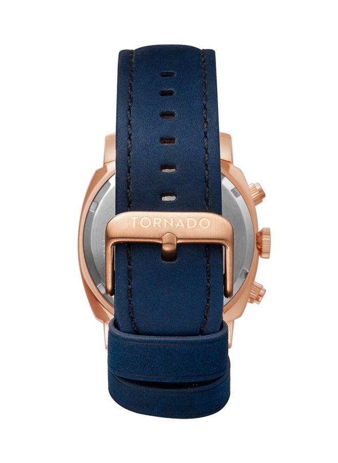 TORNADO - Men's Chronograph Blue Dial Watch - T9102-RLNN - Image 1