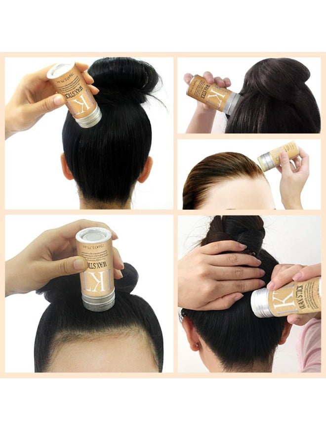 IKT KT Hair Wax Stick 75g 2.7 fl. oz for Non-Greasy Styling, Strong Hold with Detangling Wide Teeth Comb for Wavy and Curly Hair Care - Image 5