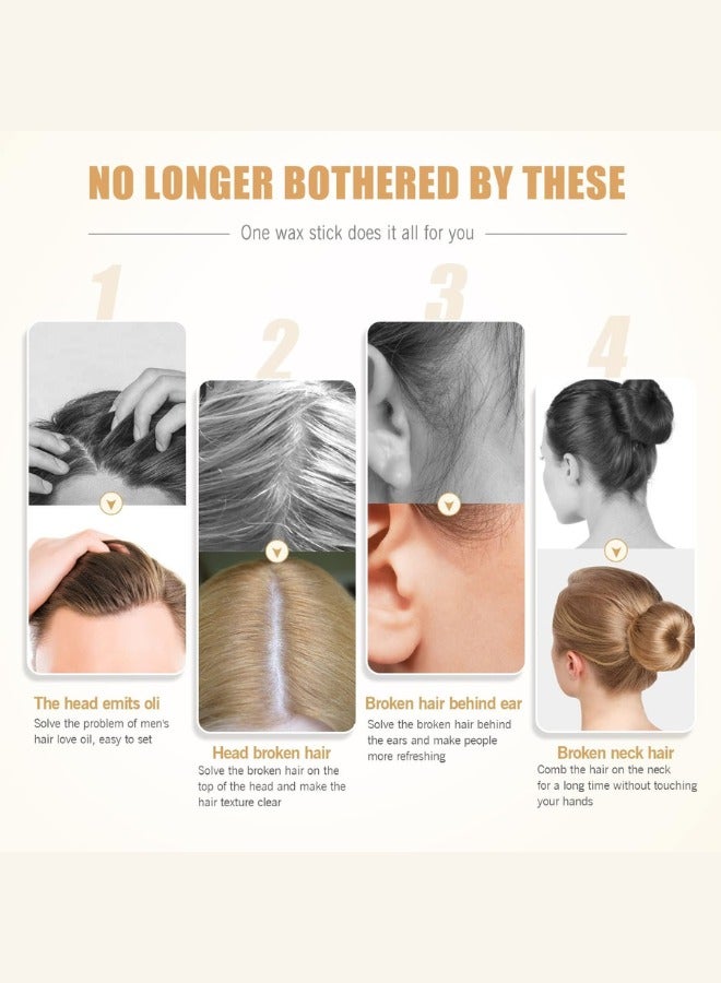 IKT KT Hair Wax Stick 75g 2.7 fl. oz for Non-Greasy Styling, Strong Hold with Detangling Wide Teeth Comb for Wavy and Curly Hair Care - Image 4