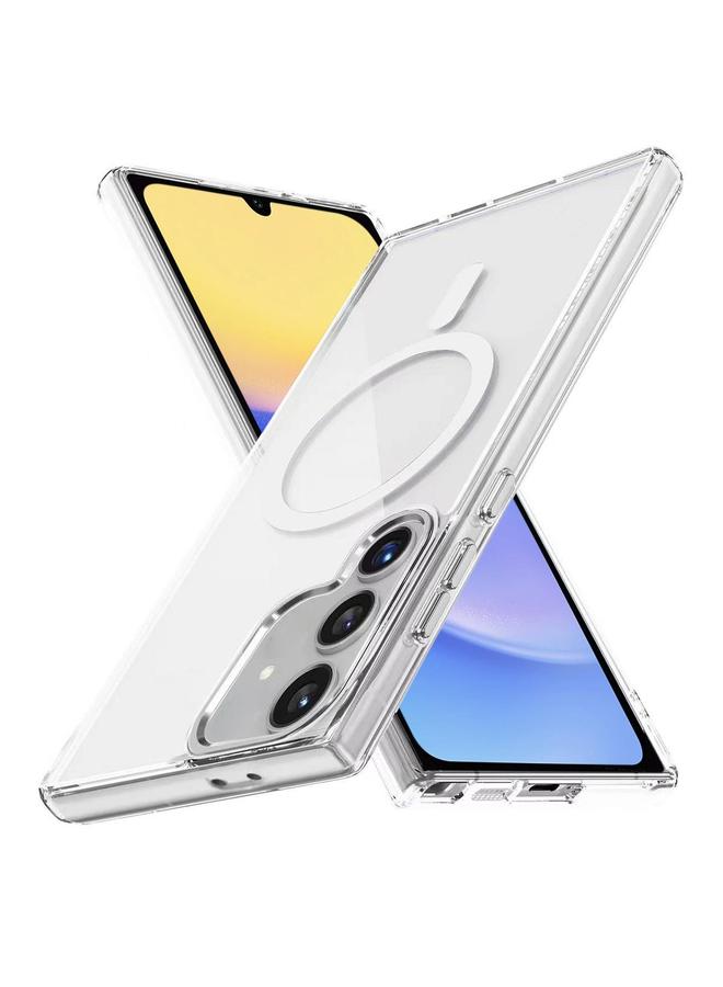 S-TOP Case For Samsung Galaxy A15 5G Ice Color Magnetic Series TPU Hybrid Acrylic Magsafe Phone Case - Image 1