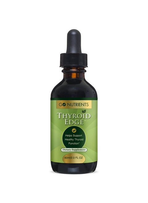 Thyroid Edge Thyroid Support Dietary Supplements To Boost Metabolism Improve Skin & Stop Hair Loss & Increase Levels Of Iodine Advanced Herbal Extract Blend Of Natural Herbs 60 Ml.