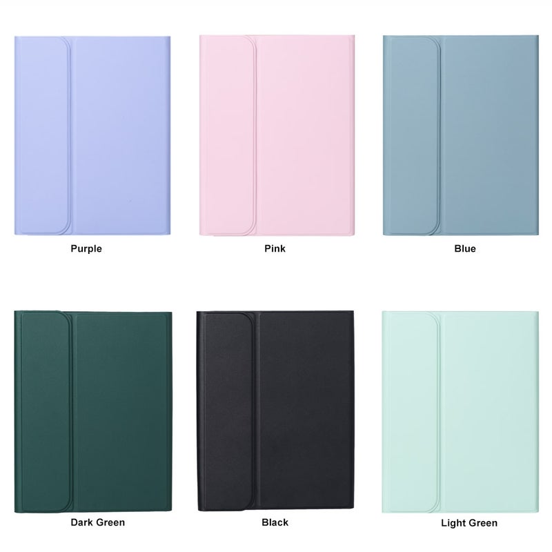 erorex For Ipad 10Th Gen 10.9 2022 Sa-10C Bluetooth Touch Keyboard Leather Tablet Case With Pen Slot(Dark Green) - Image 4