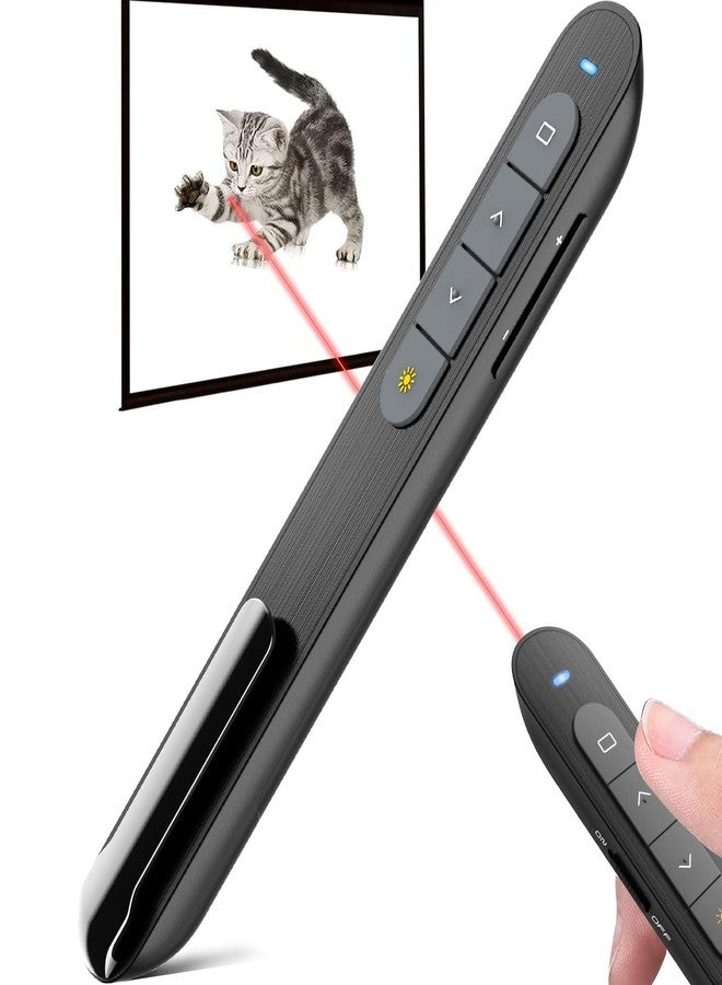 PPTSLID Presentation Clicker PowerPoint Clicker with Red Light, Wireless Presenter Remote Slide Clicker for Powerpoint Presentations for Mac, Keynote, Computer, Laptop - Image 1