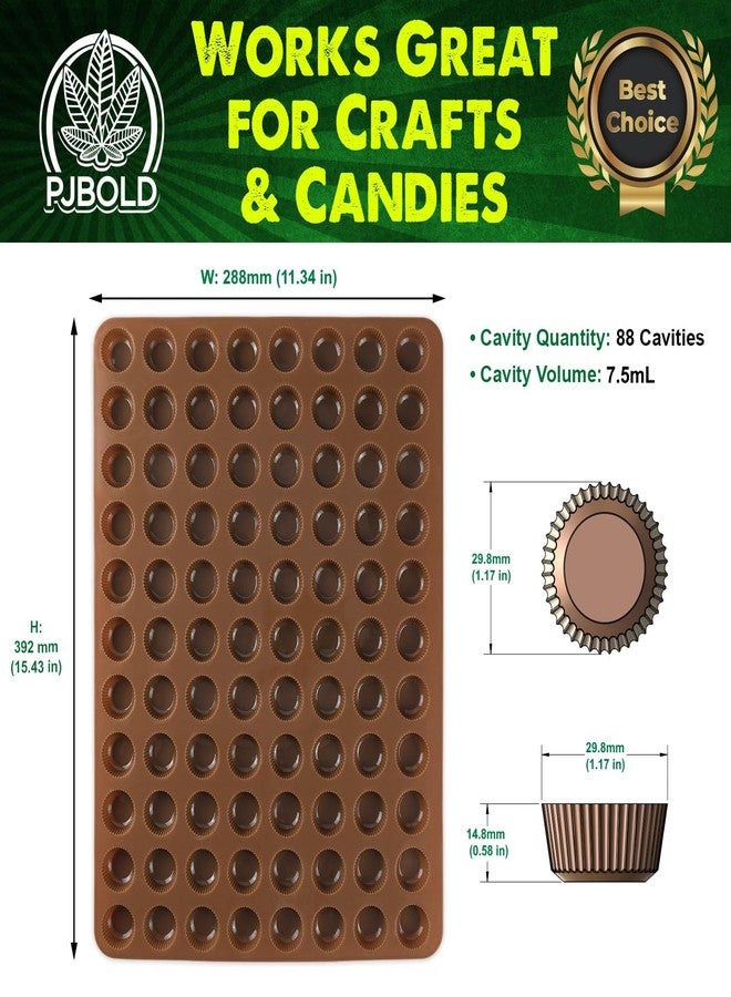 PJ Bold Peanut Butter Cup, 7.5mL, 88 Cavities- Half Sheet - Image 2
