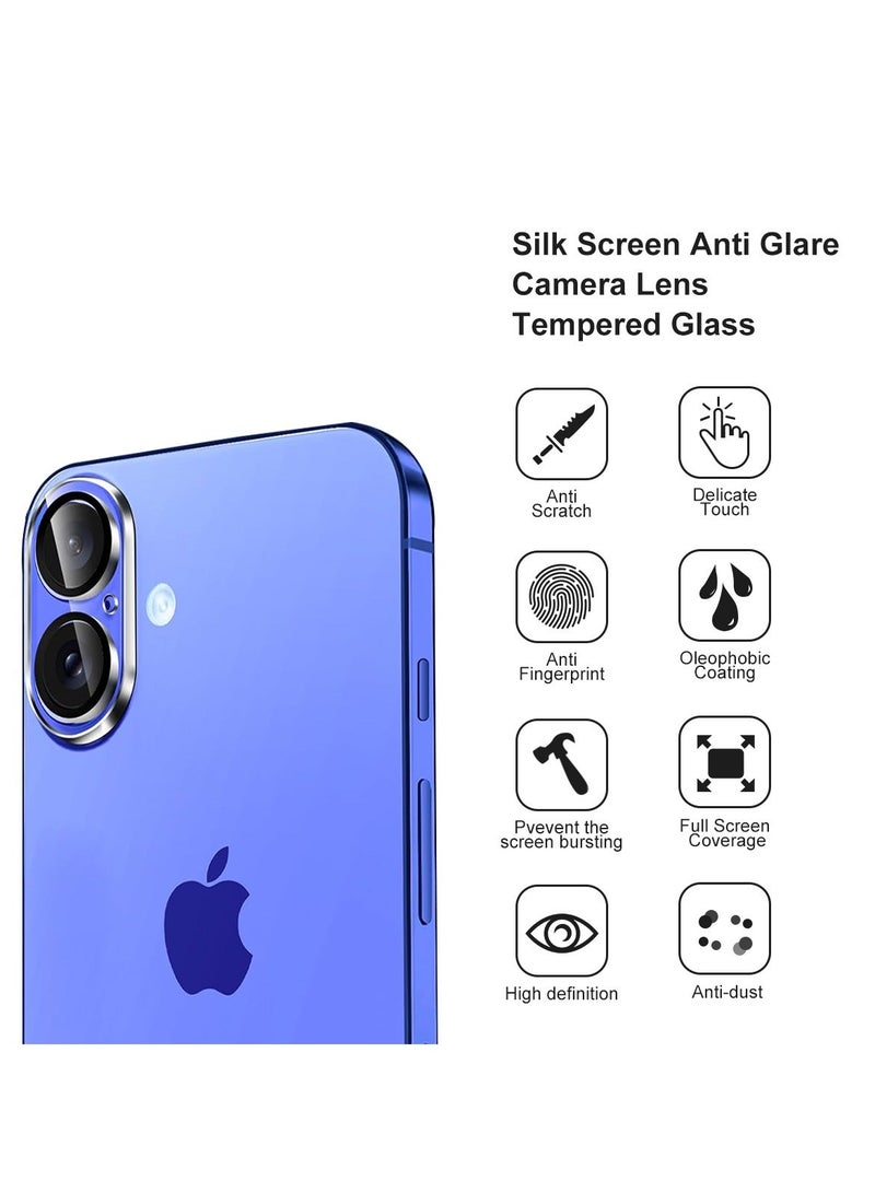 PRIMEEIGHT [3PCS] iPhone 16 and 16 Plus Camera Lens Protector Ultra Thin 9H Hardness Tempered Glass Easy to Install HD Clear Camera Lens Protector - Image 4