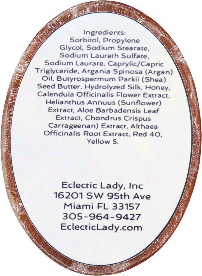 Eclectic Lady Georgia Peach Shampoo Soap Bar with Pure Argan Oil, Silk Protein, Honey Protein and Extracts of Calendula Flower, Aloe, Carrageenan, Sunflower - 4 oz Bar - Image 5