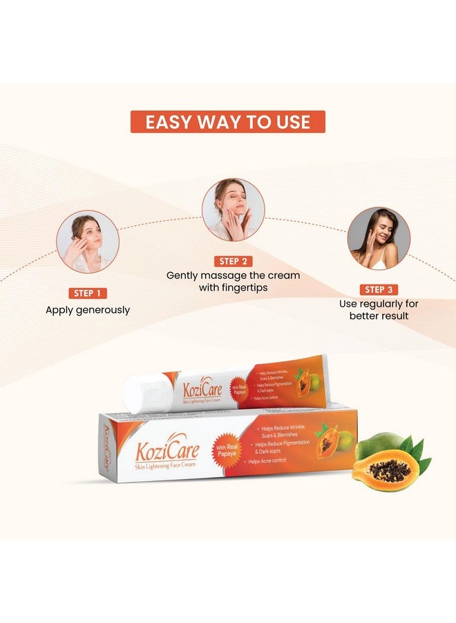 KOZICARE Kozicare Kojic Acid Cream | Papaya Cream | Tan Removal Cream | Face Cream for Glowing Skin | Non-Greasy & Lightweight | Face Cream for Men & Women | Suitable for All Skin Type - 15 g  - Image 5