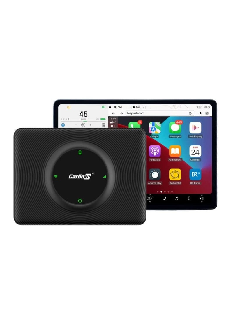 Carlinkit Tesla Wireless CarPlay Adapter 2023 Newest T2C Massive Apps Like Google Map  Waze Spotify Podcast Easy Install Only Works With Model 3  Y - Image 1