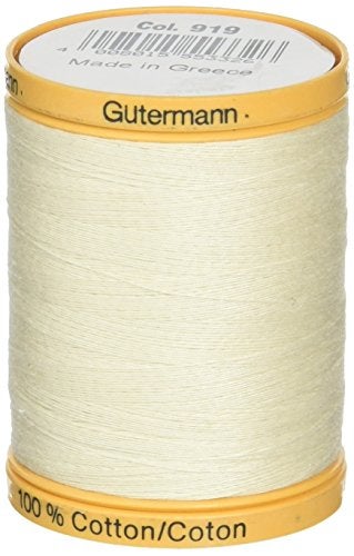 Gutermann Natural Cotton Thread, 800m/875 yd, Egg White - Image 2
