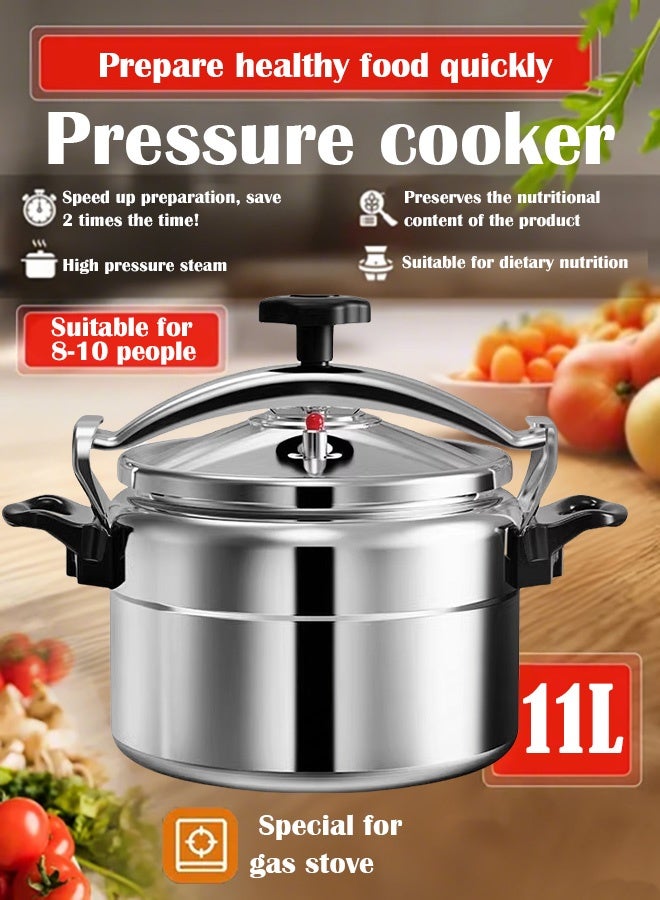 TORNADO 11L Extra-Large Capacity Pressure Cooker | Coating-Free Healthy Aluminum Alloy, Essential for Traditional Stews (Haneeth)! - Image 1
