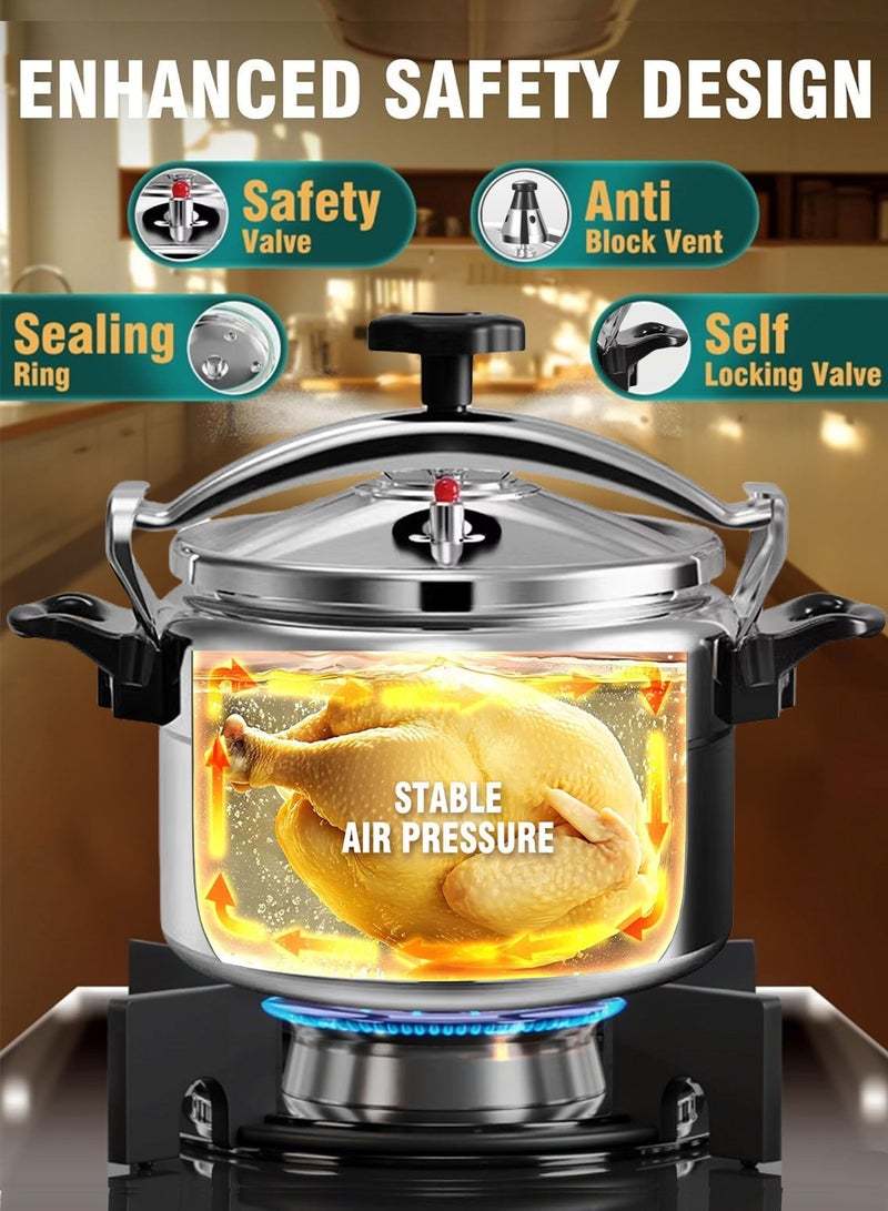 TORNADO 11L Extra-Large Capacity Pressure Cooker | Coating-Free Healthy Aluminum Alloy, Essential for Traditional Stews (Haneeth)! - Image 2