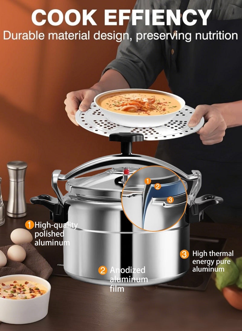 TORNADO 11L Extra-Large Capacity Pressure Cooker | Coating-Free Healthy Aluminum Alloy, Essential for Traditional Stews (Haneeth)! - Image 4