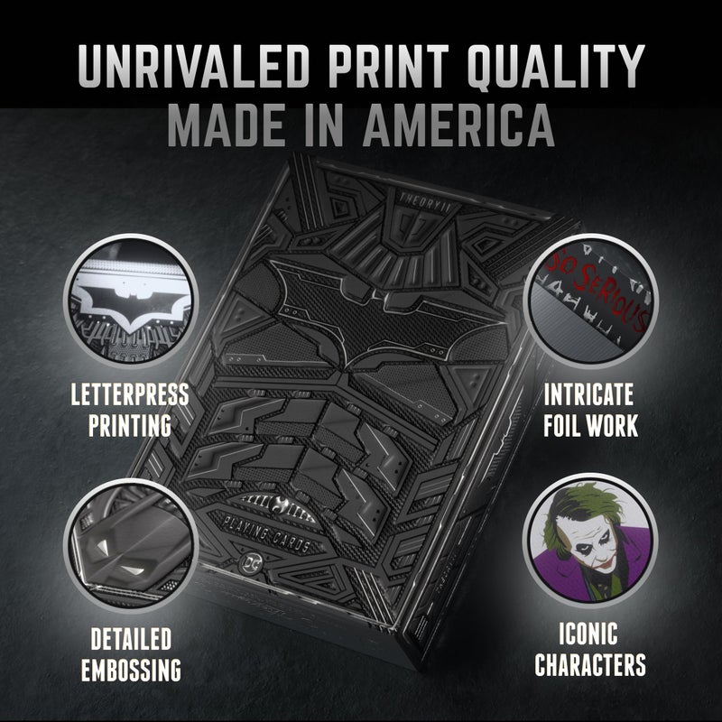 theory11 The Dark Knight Trilogy Premium Playing Cards - Officially Licensed Batman Theme Deck - Image 3