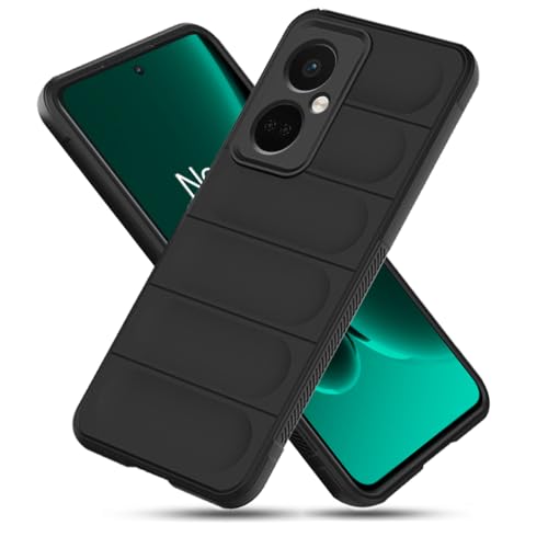 Winble Liquid Silicone Back Cover for OnePlus Nord CE 3 5G | Camera Protection Shockproof Case (Black) - Image 1