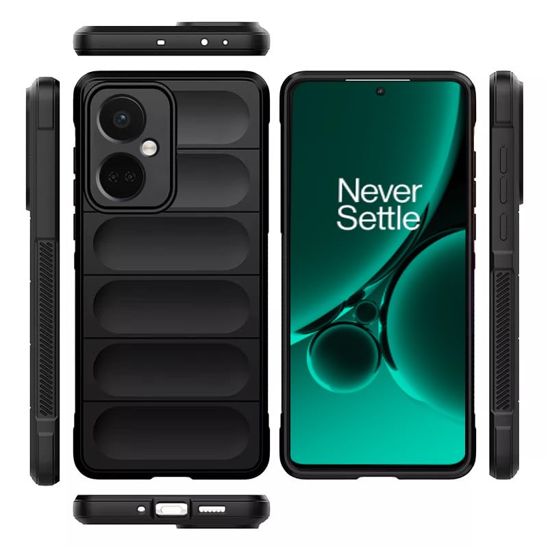 Winble Liquid Silicone Back Cover for OnePlus Nord CE 3 5G | Camera Protection Shockproof Case (Black) - Image 5