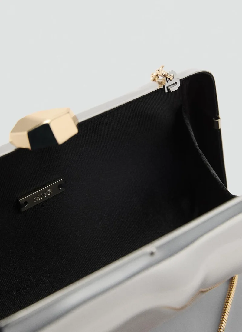 MANGO Chain Clutch Bag