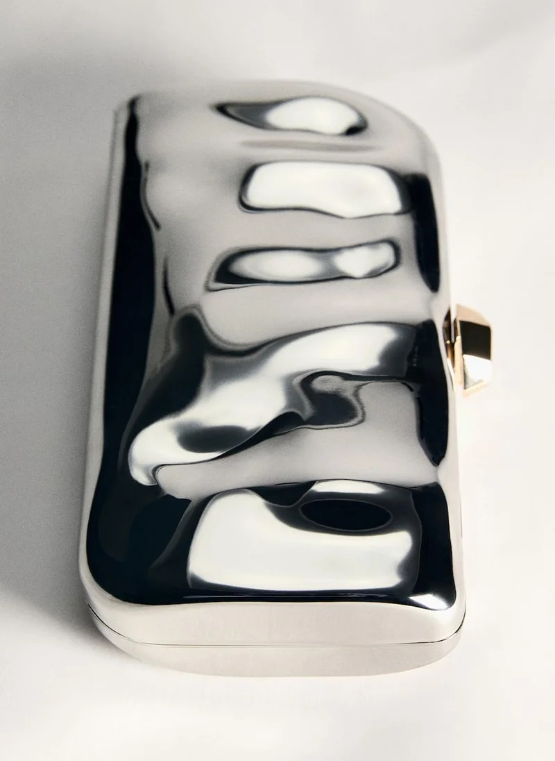 MANGO Chain Clutch Bag
