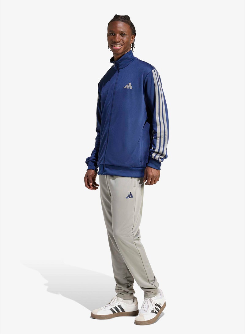 Adidas 3 Stripe French Terry Tracksuit - Image 1