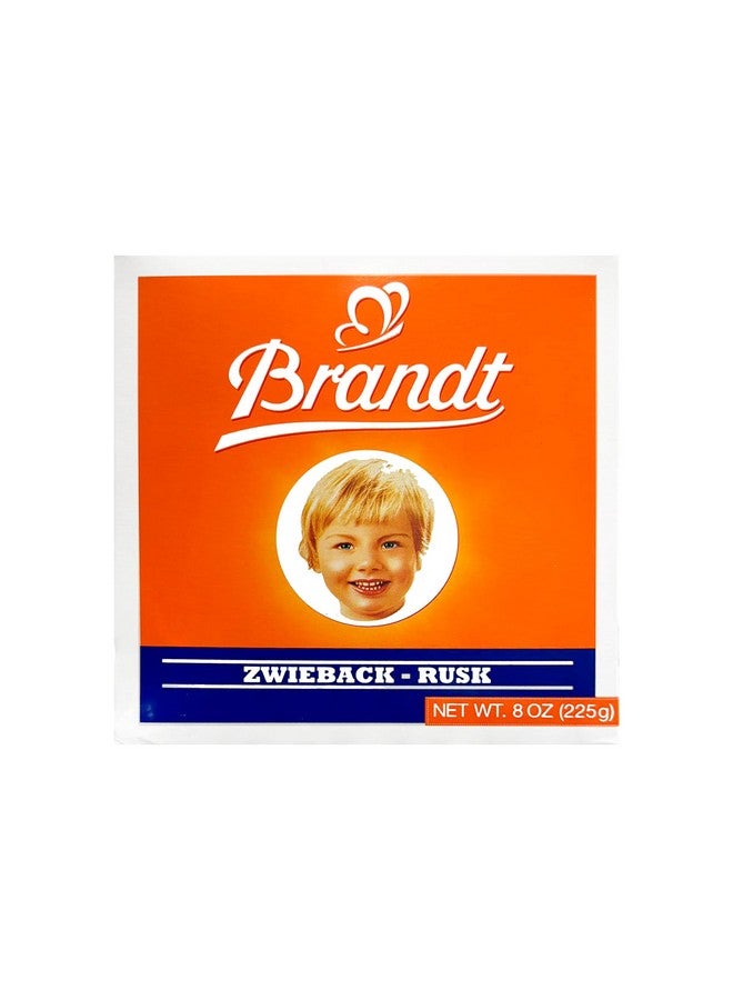Brandt Zwieback Rusk | Sweetened Crispy Bread | Perfect for Teething Children | Enjoy With Sweet or Savory toppings | 8 oz each [Pack of 4] - Image 3