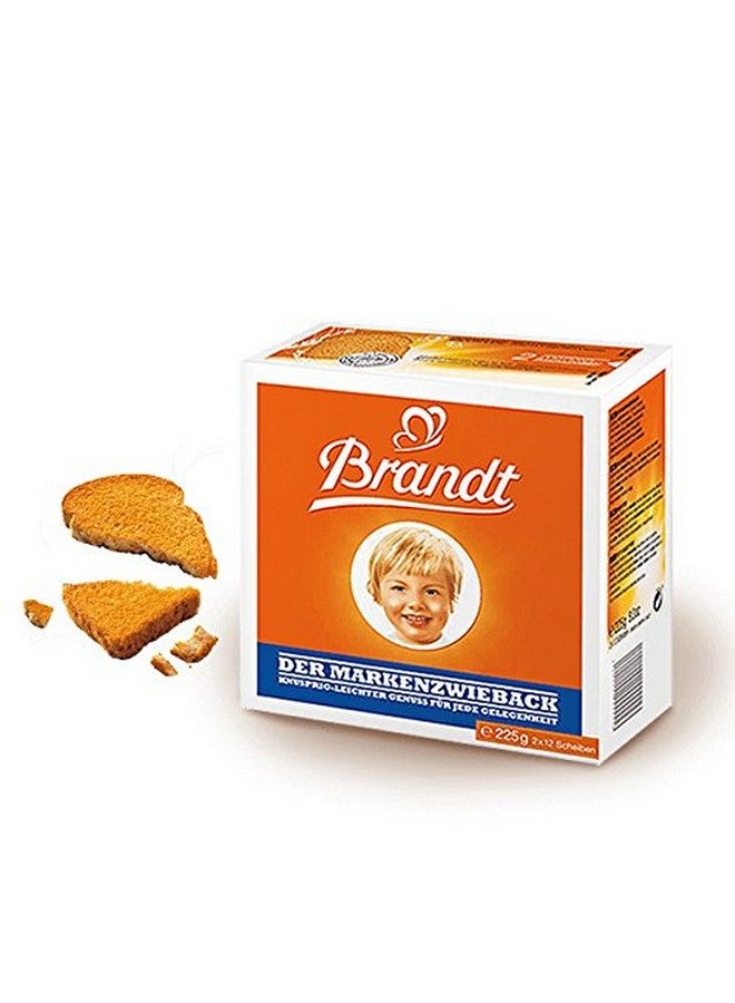 Brandt Zwieback Rusk | Sweetened Crispy Bread | Perfect for Teething Children | Enjoy With Sweet or Savory toppings | 8 oz each [Pack of 4] - Image 4