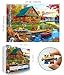 Blueforest Autumn Lake House 1000 Piece Jigsaw Puzzle for Adults Log Cabin with Dogs Fall Foliage Adult Puzzles 1000 Pieces for Family Game Night Home Decor - Image 4