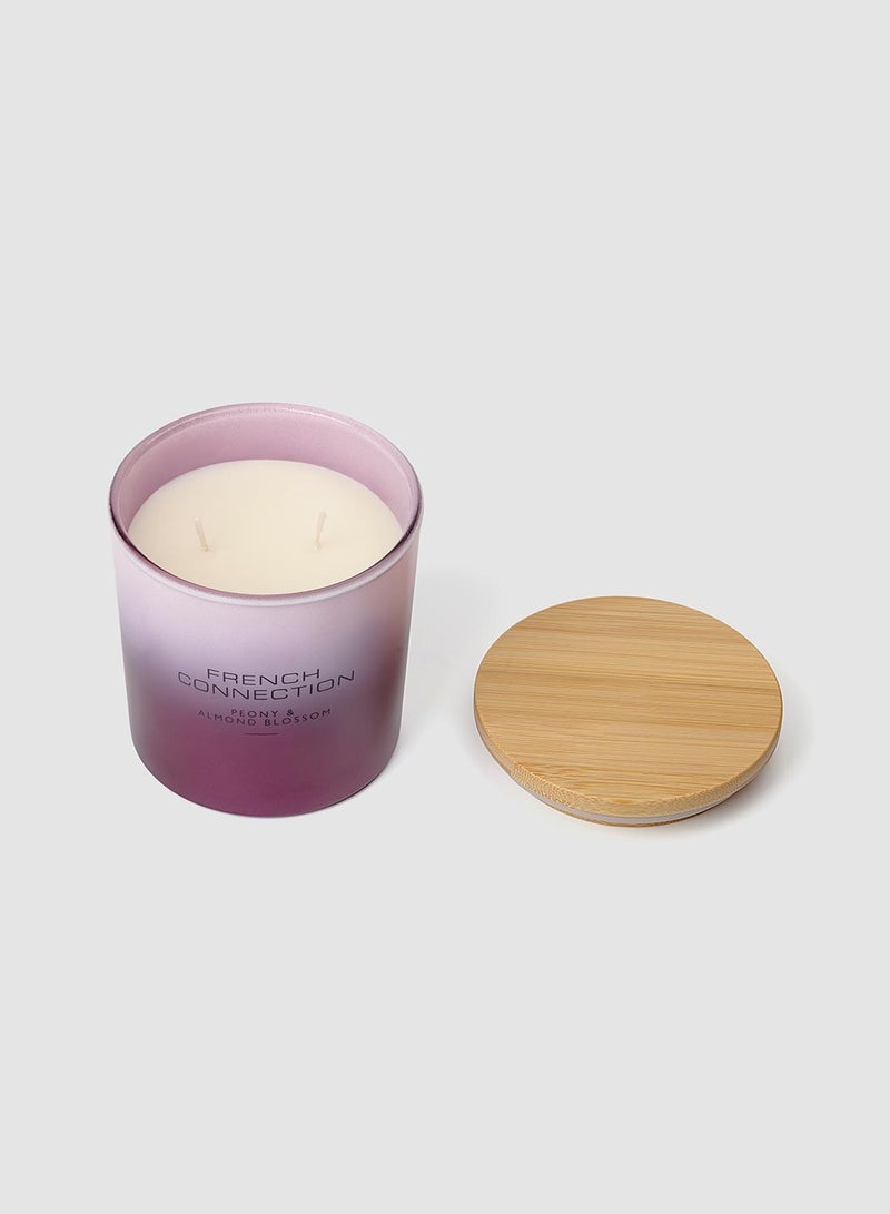 French Connection Ombre Peony & Almond Blossom Candle 322G - Image 4