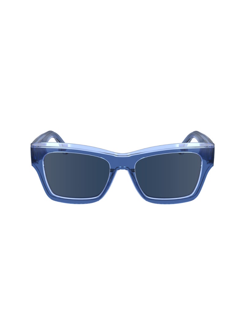 Calvin Klein Jeans إطار كامل بيولوجي إنج-جي820 مستطيل معدل من كالفن كلاين جينز شمسية CKJ24609S 5318 (400) زرقاء - Image 1