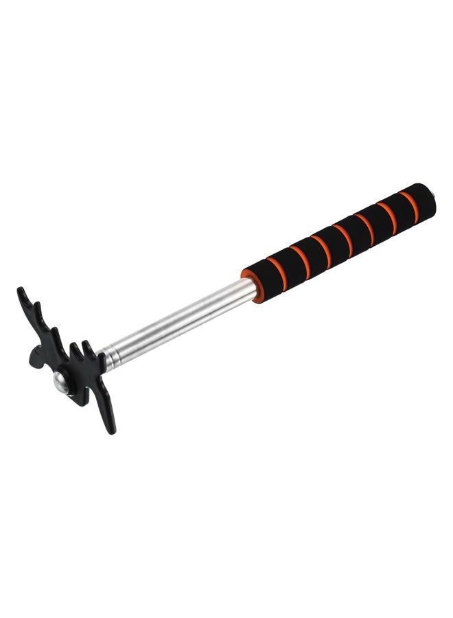 PATIKIL جسر عصا بلياردو قابل للسحب، مقبض EVA ملحق عصا البلياردو مع رأس جسر بلاستيكي قابل للإزالة لمنافسات طاولة البلياردو، أسود - Image 3