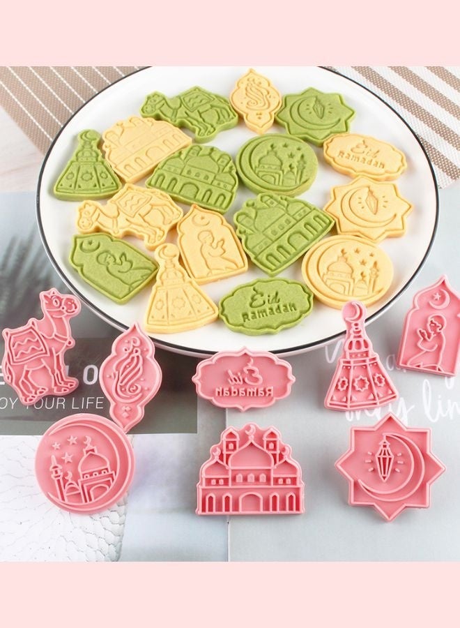 8 Pack 3D Ramadan Eid Mubarak Cookie Cutters – Biscuit & Fondant Baking Molds | Food-Grade & Reusable | Perfect for Ramadan & Eid Party Baking - Image 3