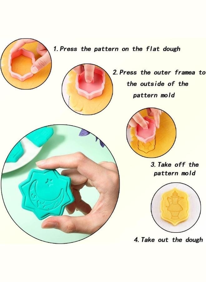 8 Pack 3D Ramadan Eid Mubarak Cookie Cutters – Biscuit & Fondant Baking Molds | Food-Grade & Reusable | Perfect for Ramadan & Eid Party Baking - Image 4