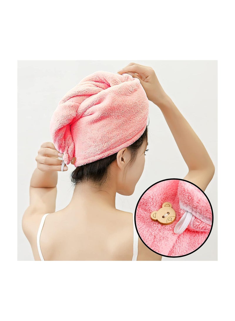 AMERTEER 2-Piece Revolutionary Fast Drying Frizz Free Curls & Premium Quality Microfiber Hair Towel Wrap for Women - Image 3
